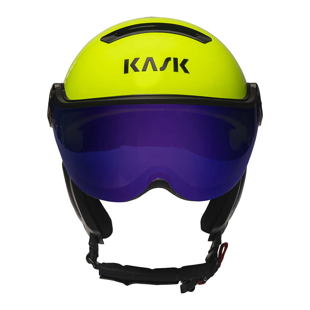 Yellow Firefly visor ski helmet, KASK