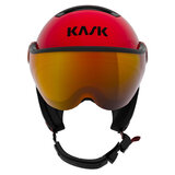 Skihelm met Vizier Kask Montecarlo Red - Red Mirror Vizier 