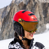 Skihelm met Vizier Kask Montecarlo Red - Red Mirror Vizier 