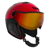 Skihelm met Vizier Kask Montecarlo Red - Red Mirror Vizier 