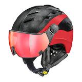 11728_Cp_Camurai_skihelm_vizier_carbon_rood_pol_vario