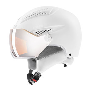dump bal levenslang Uvex Ski helmet with visor HLMT 600 white buy?